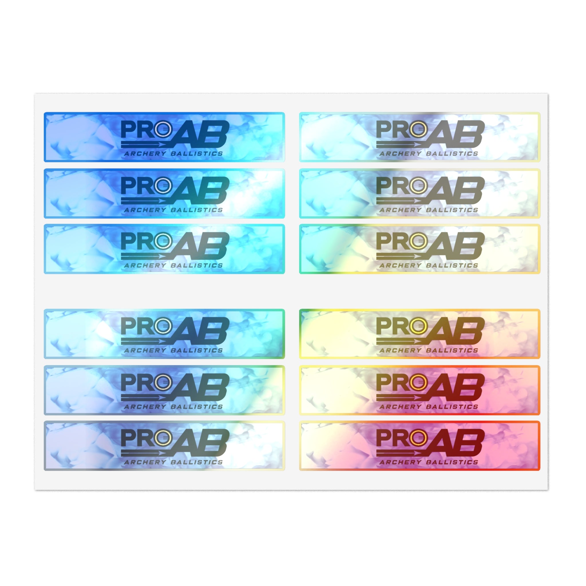 Pro Archery Ballistics Arrow Wrap Sticker Sheets — "Every Arrow That Hits The Center"