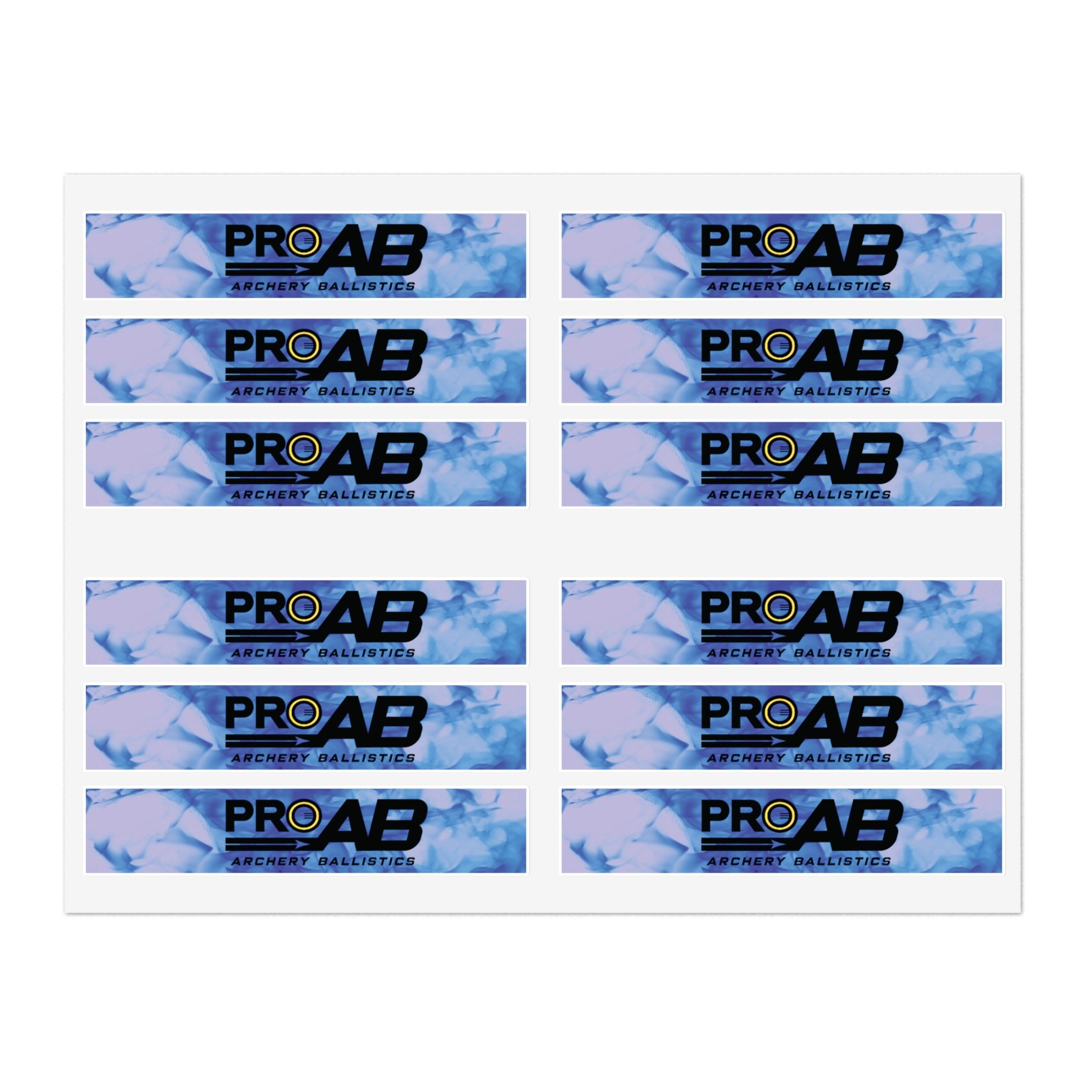 Pro Archery Ballistics Arrow Wrap Sticker Sheets — "Every Arrow That Hits The Center"