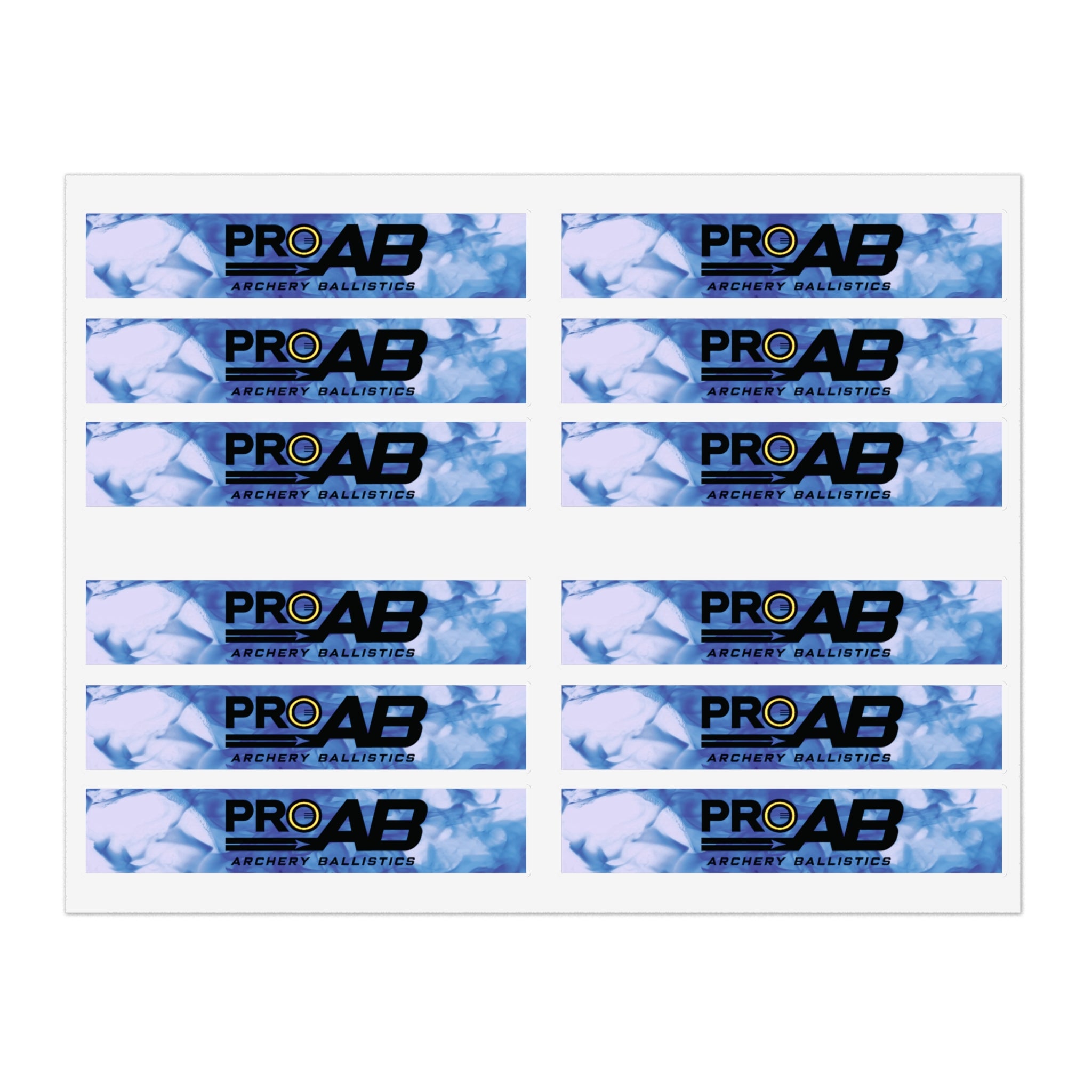Pro Archery Ballistics Arrow Wrap Sticker Sheets — "Every Arrow That Hits The Center"