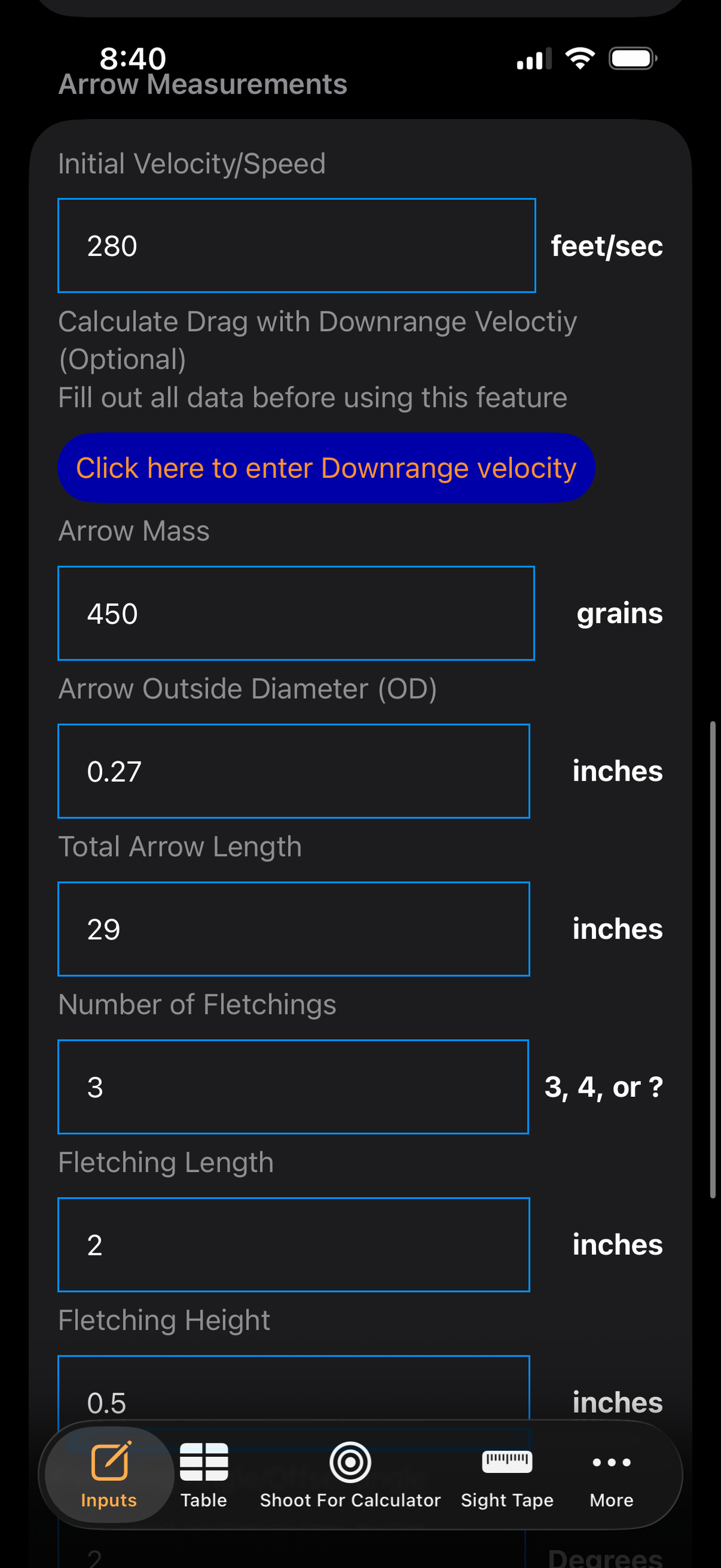 Archery Software Download App – Pro Archery Ballistics